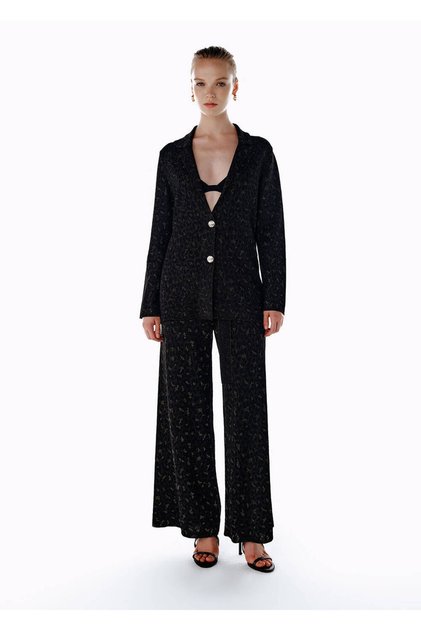Leopard Patterned Knitwear Pants