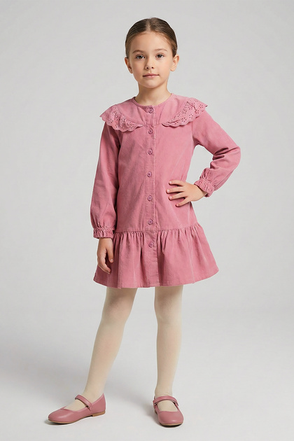 Girl's Scalloped Dress
