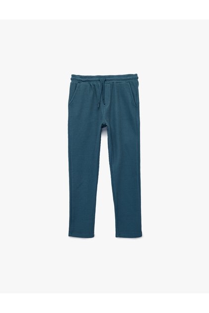 Elastic Waist Cotton Basic Sweatpants