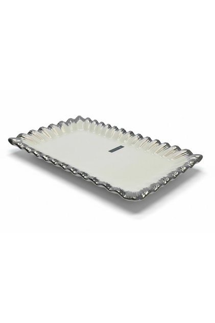 Sofia Silver Rectangular Presentation Plate 36*21