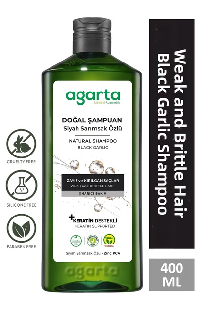 Natural Black Garlic Shampoo Against Hair Loss 400 ml