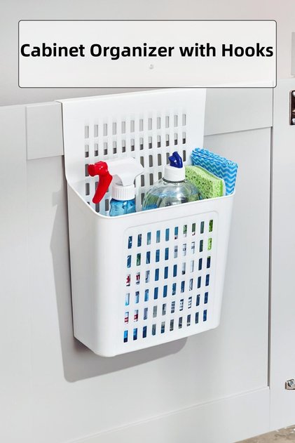 Hanging Cabinet Organizer & Basket Shelf Organizer & Multi-Purpose Organizer & Detergent Holder Shampoo...