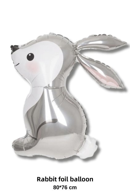 Rabbit Foil Balloon 80×76 cm Birthday Party Decoration