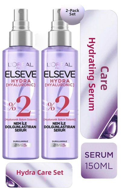 2-Pack Hydra [Hyaluronic] Moisture Plumping Serum 150ml 2-Pack Set.Els.156 3600524059156