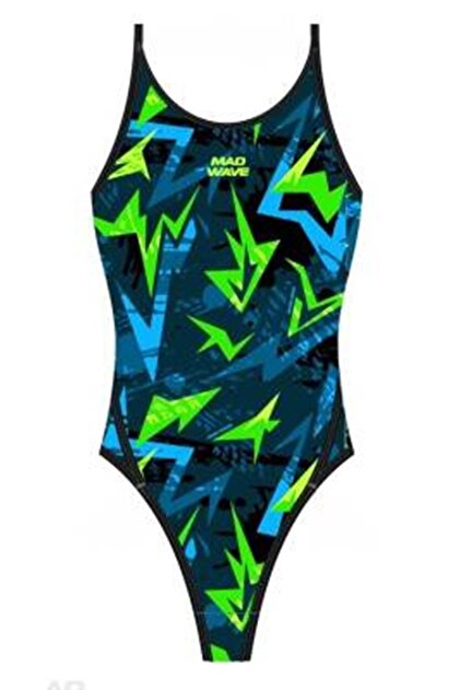 Mad Wave Kız Çocuk Yüzme Mayosu Daria junior PBT J7 - Renkli - XXL