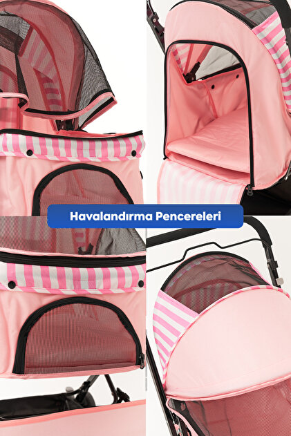 Zampa Nova Kedi Köpek Puseti Pembe 52x76,5x95cm - Fiyatı, Yorumları