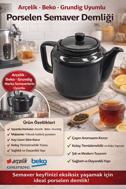 Arçelik Se 9035 I Semaver Çay Makinesi Porselen Demlik 9197064785