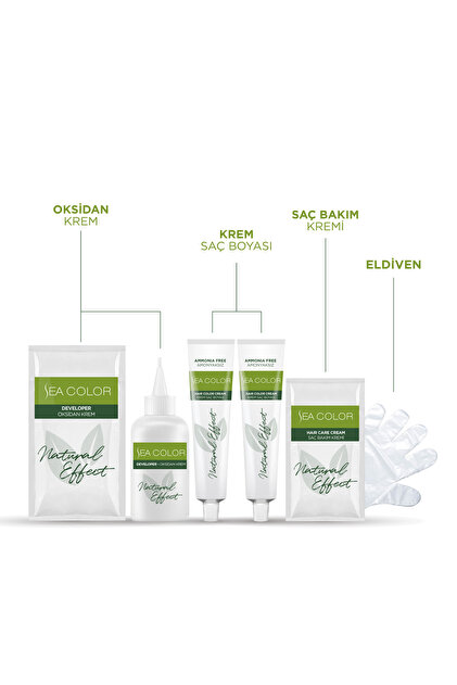 Sea Color 2'li Natural Effect Set Saç Boyası Amonyaksız 8.73