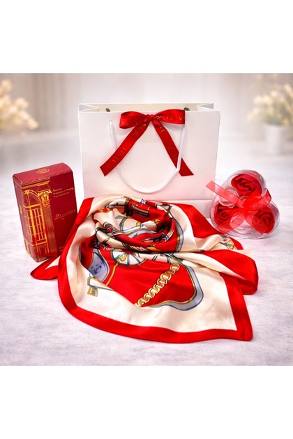 Pachet Tinky,parfum arabesc, extract de parfum Barakkat femei 50ml,esarfa trandafiri sapun,Rosu
