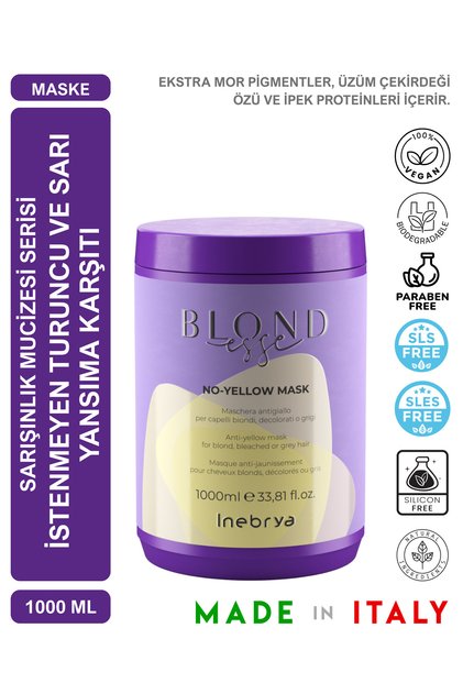 Blondesse No‑Yellow Purple Mask for Blonde and Light-Colored Hair 1000 ml