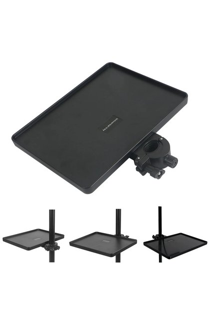 Tripodlara Monte Universal Sehpa Notebook Mikrofon Kitap vb Malzeme Rafı 270x205mm - AL5289