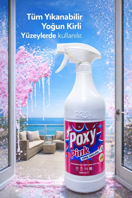 Pınk Pembe Köpük Temizleyici 1 Lt Tüm Yıkanılabilinir Alanlarda