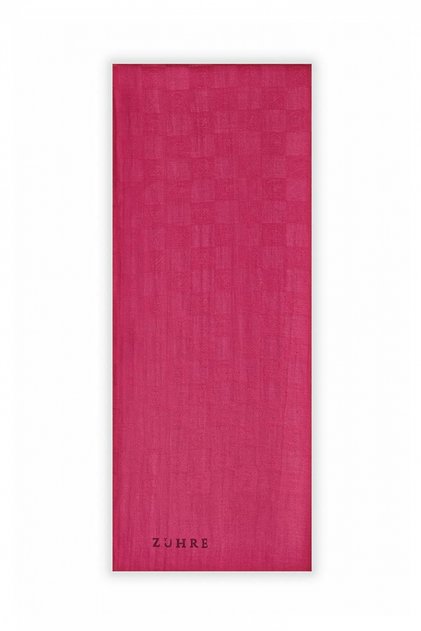 Monogram Patterned Seher Fuchsia Shawl 0106