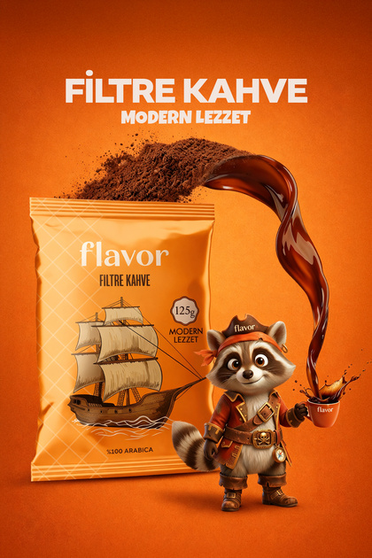 Filtre Kahve Flavor Modern Lezzet 125g Öğütülmüş Kahve