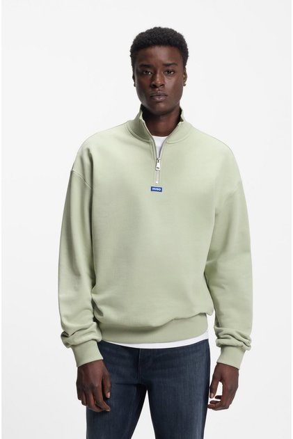 Logolu Fermuarlı Sweatshirt