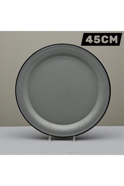 Luxury melamine rice serving plate, resistant to breakage and cracking, microwave and dishwasher safe. Plate size: 45 cm.