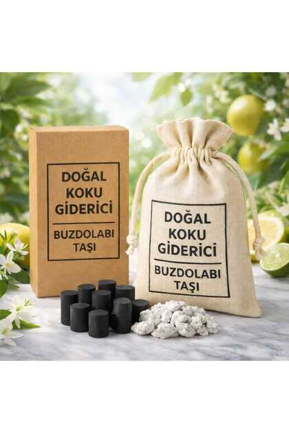 Buzdolabı Koku Giderici Ve Radyasyon Önleyici Yeniden Kullanılabilir Zeolit Taşı-Aktif Karbon Taşı