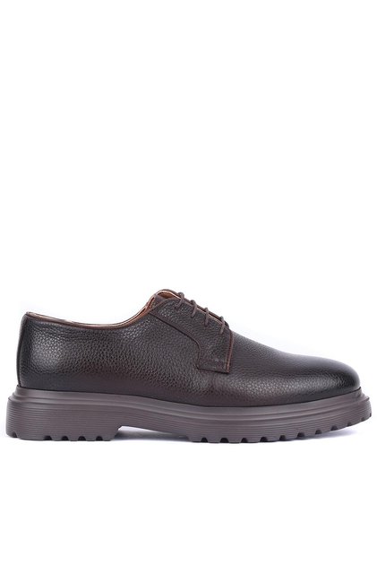 - Brown Leather Laced Men's Classic Shoes 250-2013