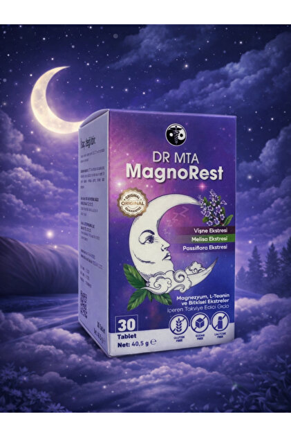 DR MTA MagnoRest Magnezyum, L-Teanin ve Bitkisel Ekstreler İçeren