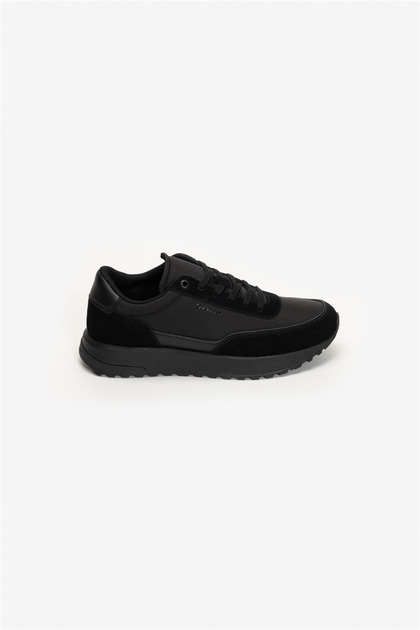 Low Top Lace Up Repreve Mix Herren-Sneaker Schwarz