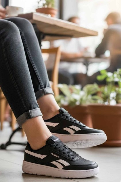 Pantofi sport negri casual pentru femei