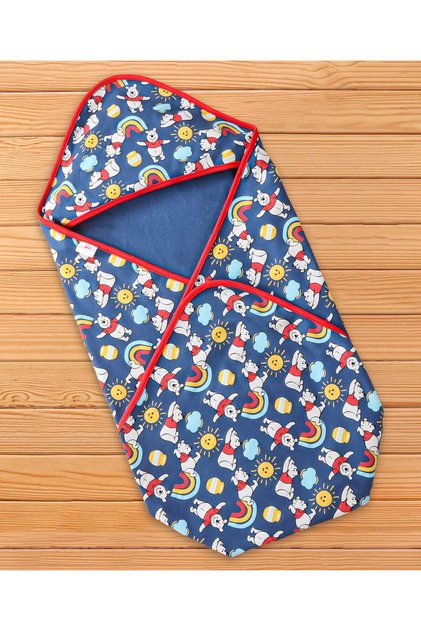 Winnie The Pooh Print Swaddle, Soft, Lightweight, Gentle, 0 to 12 Months, L 85 x B 85