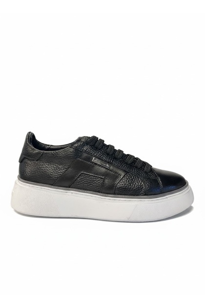Men's Black Lace-up Casual Shoes