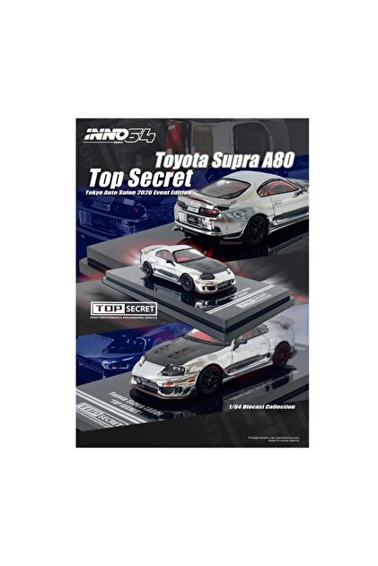 Inno 64 Models Inno64 Toyota Supra A80 Top Secret 1/64 Model Araba