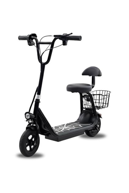 Mini Harley Electric Scooter - 48V Lithium Battery, Foldable Commuter Design with Rear Cargo Basket