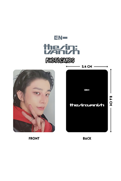 Kpop Dünyasi ENHYPEN '' The Sin : VANISH '' Photocards Set POB 2