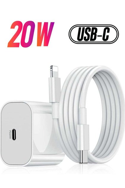 20W PD Charger for iPhone 14 | iPhone 14 Pro Type C Power Charger Adapter with USB C to Light-ning