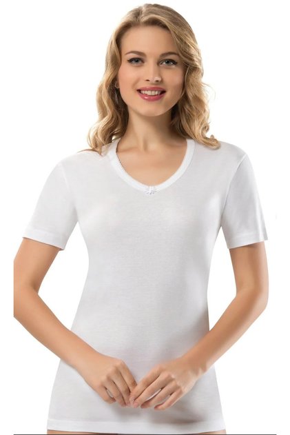 Women'S, White, 100% Cotton, Ribbed Camisole, 6-Pack T-Shirt