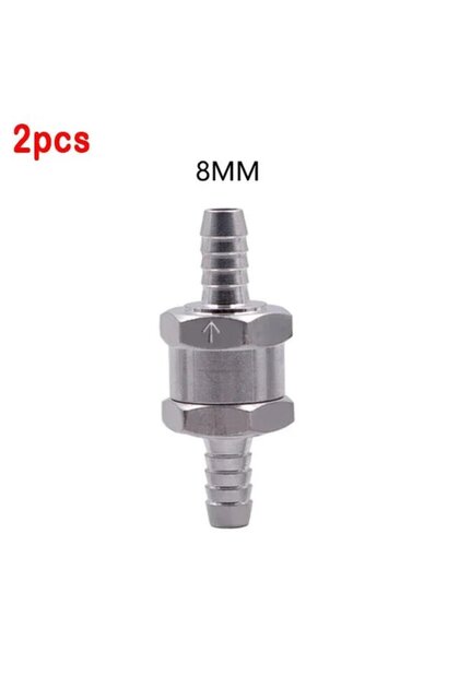 2pcs 8MM Repair Parts Fuel Non Return Check Valve 6/8/10/12mm Aluminium Alloy Petrol Diesel Water Fu