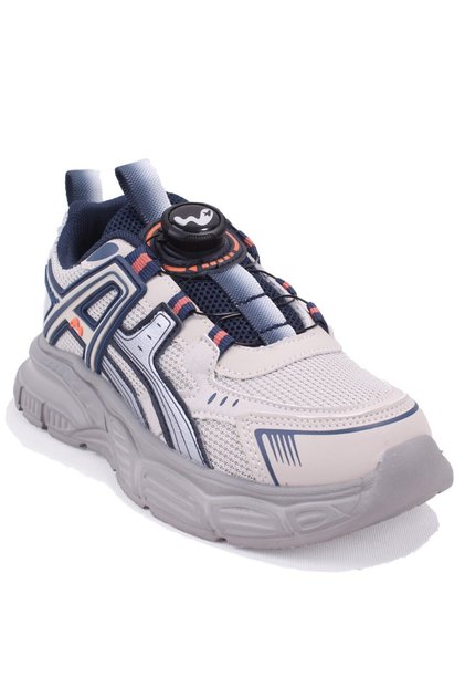 05-26Y516 Beige Navy Blue Orthopedic Daily Boys' Sports Shoes