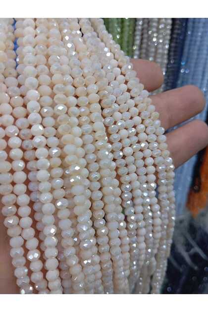4 mm Flatback Crystal Glass Beads 10 Strands Total:1100 Beads