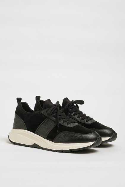 Morran Model Genuine Combination Leather Sneaker Shoes