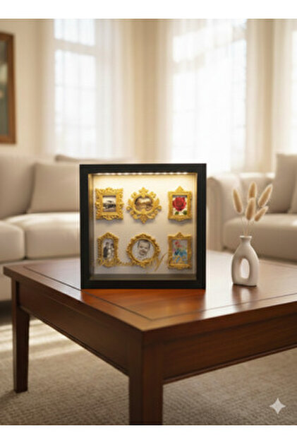 Verda Çerçeve 25x25 Cm Beyaz Ledli Derin Aşkımızın Müzesi