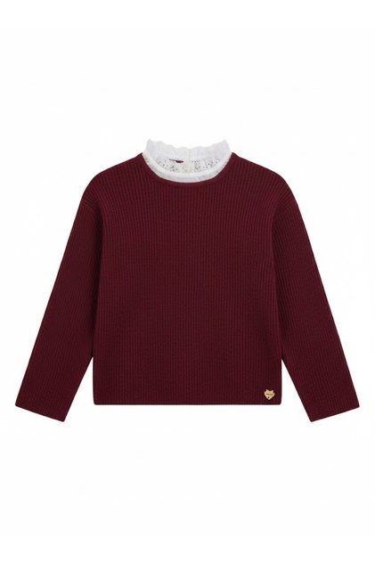 Ls Sweater with Lace