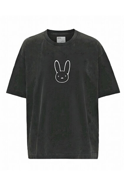 Touz Moda Bad Bunny Printed Washable Oversize T-Shirt- Trendyol
