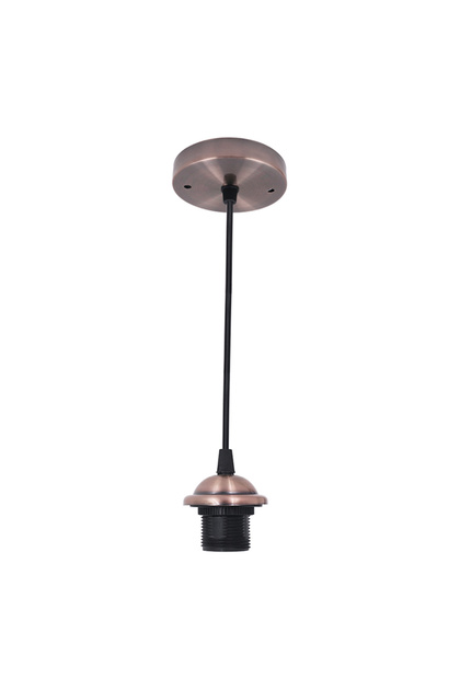 Black AC 220V Vintage Edison Lamp Base E27 Socket Bulb Ceiling Light Pendant Light Holder for Retro