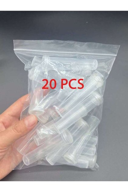 20PCS 20/50PCS Plastic Flower Water Tubes with Silicone Caps, Reusable Transparent Floral Vials for