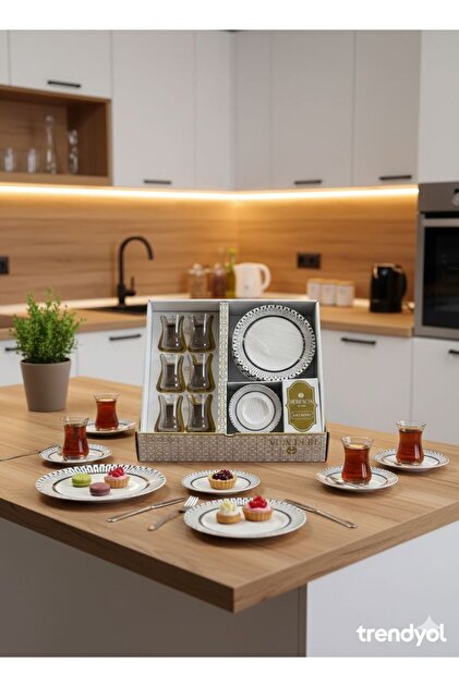 Marka Herencia 18 Parça Premium Çay Keyfi ve Pasta Seti - Fiyatı