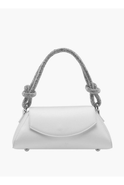 Solid Shoulder Bag with Flap Closure