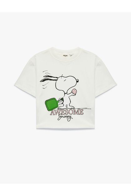 Girl'S Ecru Girl'S Tshirt Ss