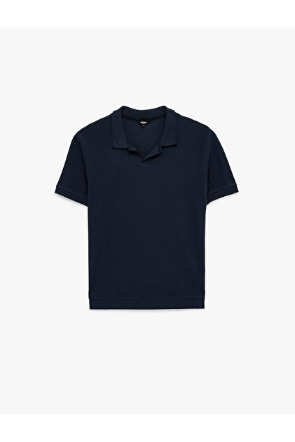 Men'S Marine Polo Collar T-Shirt