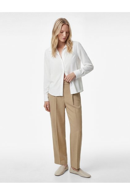 Women'S Khaki Carrot Fit Pants