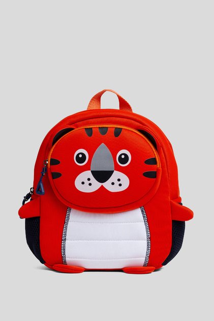 3D Tiger Figured Neoprene Kindergarten and Nursery Bag - Water Repellent Lightweight Children's Backpack