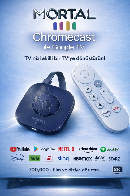 KPON TV 4K Ultra HD Android TV Box Chromecast Dahili Google