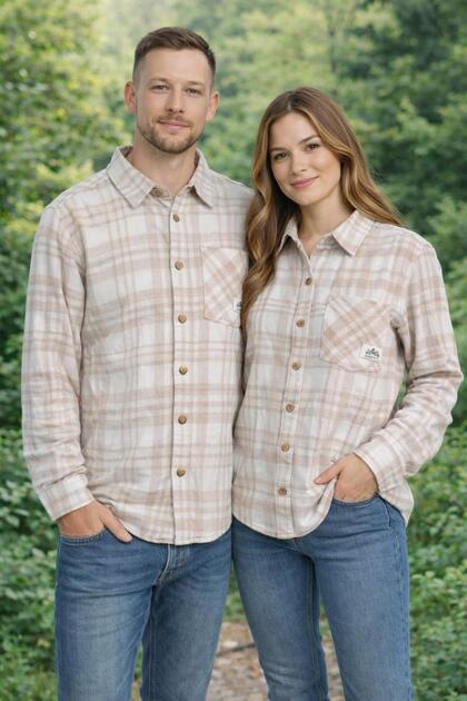 Unisex Slim Fit Lumberjack Shirt for Sizes 38,40,42,44,46