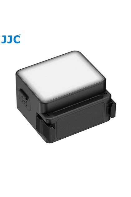 black color JJC Quick Release Mini Fill Light For DJI Action 6 Osmo Nano IPX5 Waterproof Selfie Ligh